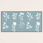 White Flower Pattern_05 Desk Mat Gallery Image 3