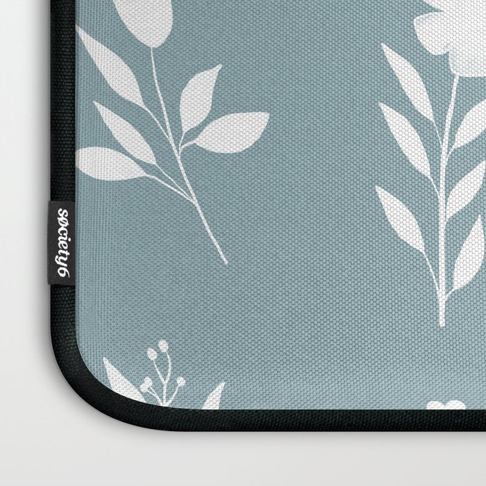White Flower Pattern_05 Laptop Sleeve Gallery Image 3