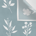 White Flower Pattern_05 Wall Tapestry Gallery Image 3