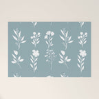 White Flower Pattern_05 Welcome Mat Gallery Image 1