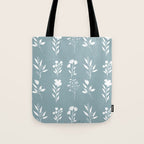 White Flower Pattern_05 Tote Bag Gallery Image 1