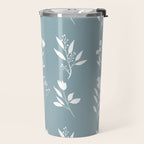 White Flower Pattern_05 Travel Mug Gallery Image 2