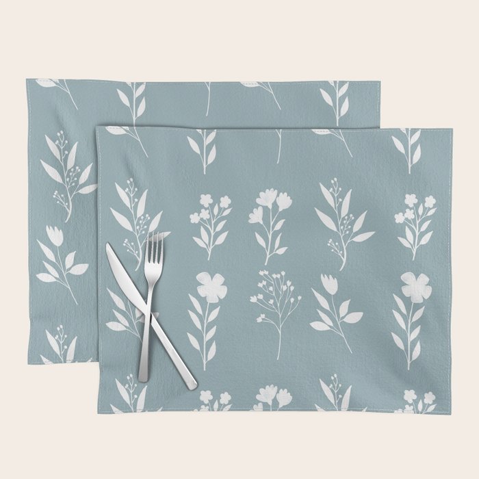White Flower Pattern_05 Placemat Gallery Image 1