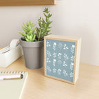 White Flower Pattern_05 Mini Art Print Gallery Image 2