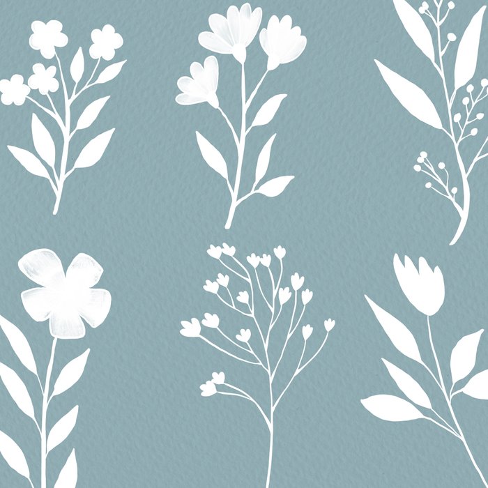 White Flower Pattern_05 Coffee Mug Gallery Image 2