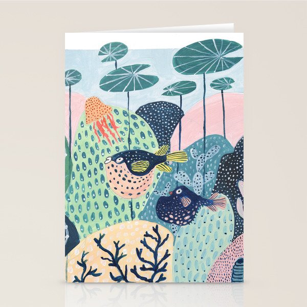 Puffer Fish Stationery Card Gallery Image 1
