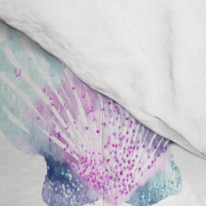Colorful Water Colors Of Various Sea Animals Pattern Comforter Gallery Image 4