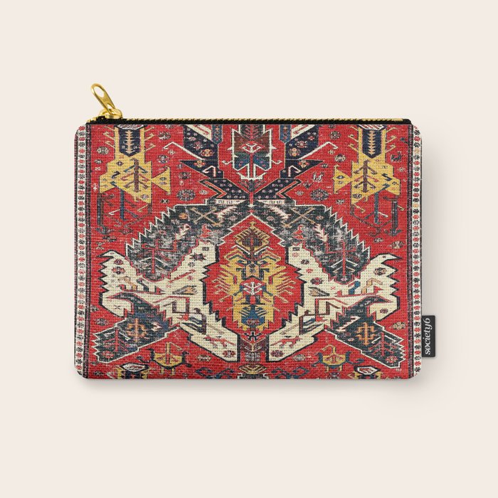 Dragon Sumakh Antique East Caucasus Kuba Rug Print Carry All Pouch Gallery Image 1