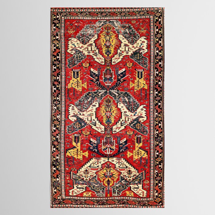 Dragon Sumakh Antique East Caucasus Kuba Rug Print Tablecloth Gallery Image 2