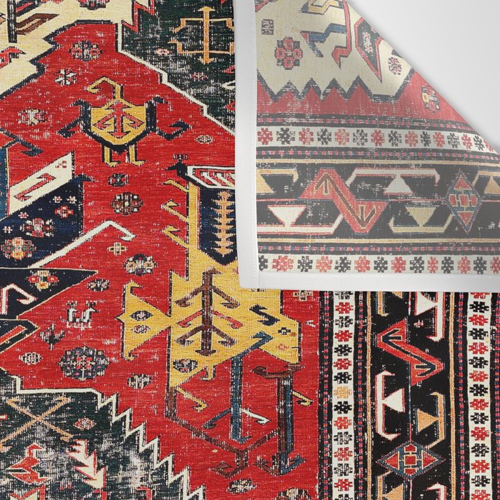 Dragon Sumakh Antique East Caucasus Kuba Rug Print Wall Tapestry Gallery Image 3