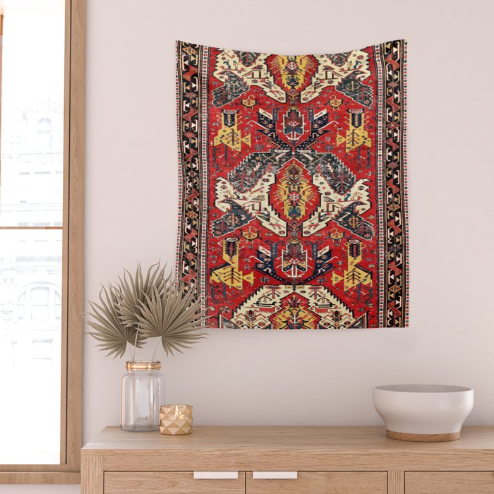 Dragon Sumakh Antique East Caucasus Kuba Rug Print Wall Tapestry Gallery Image 2