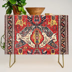Dragon Sumakh Antique East Caucasus Kuba Rug Print Credenza Gallery Image 1