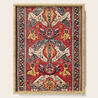 Dragon Sumakh Antique East Caucasus Kuba Rug Print Serving Tray Gallery Image 1