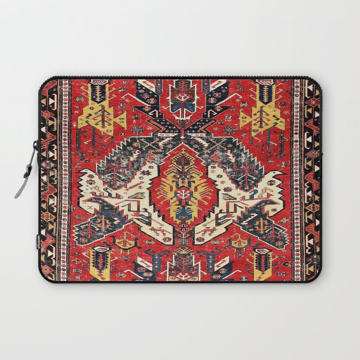Dragon Sumakh Antique East Caucasus Kuba Rug Print Laptop Sleeve Gallery Image 1