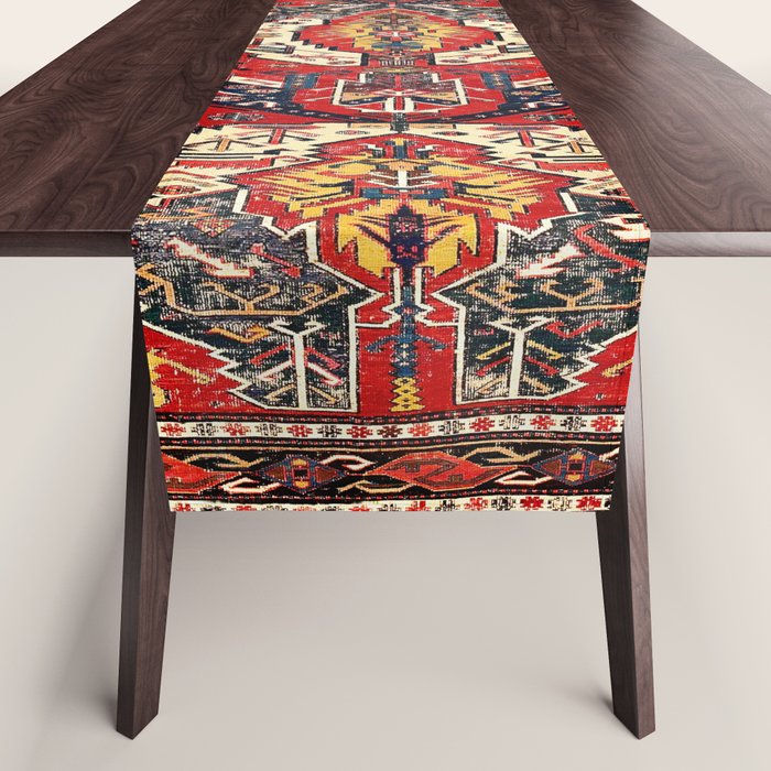Dragon Sumakh Antique East Caucasus Kuba Rug Print Table Runner Gallery Image 1