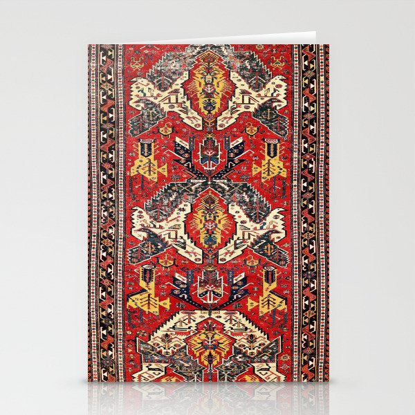 Dragon Sumakh Antique East Caucasus Kuba Rug Print Stationery Card Gallery Image 2