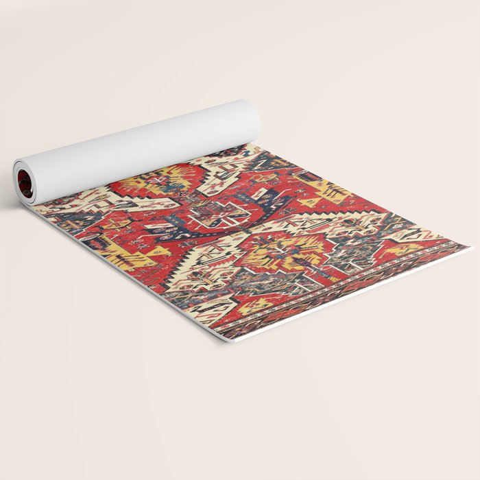 Dragon Sumakh Antique East Caucasus Kuba Rug Print Yoga Mat Gallery Image 2