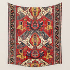 Dragon Sumakh Antique East Caucasus Kuba Rug Print Wall Tapestry Gallery Image 4