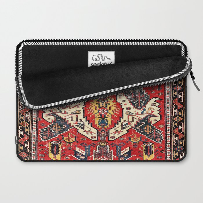 Dragon Sumakh Antique East Caucasus Kuba Rug Print Laptop Sleeve Gallery Image 2