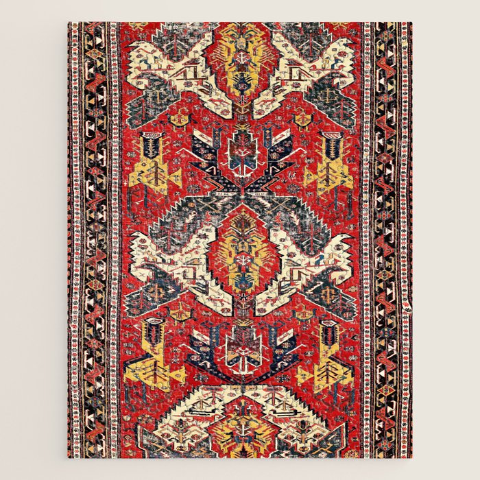 Dragon Sumakh Antique East Caucasus Kuba Rug Print Jigsaw Puzzle Gallery Image 1