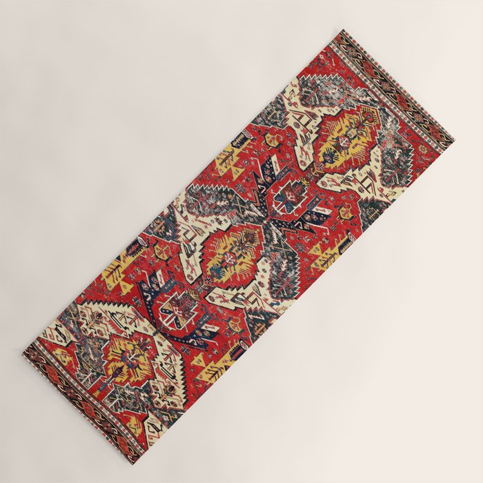 Dragon Sumakh Antique East Caucasus Kuba Rug Print Yoga Mat Gallery Image 1