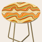 retro wave warm Side Table Gallery Image 2