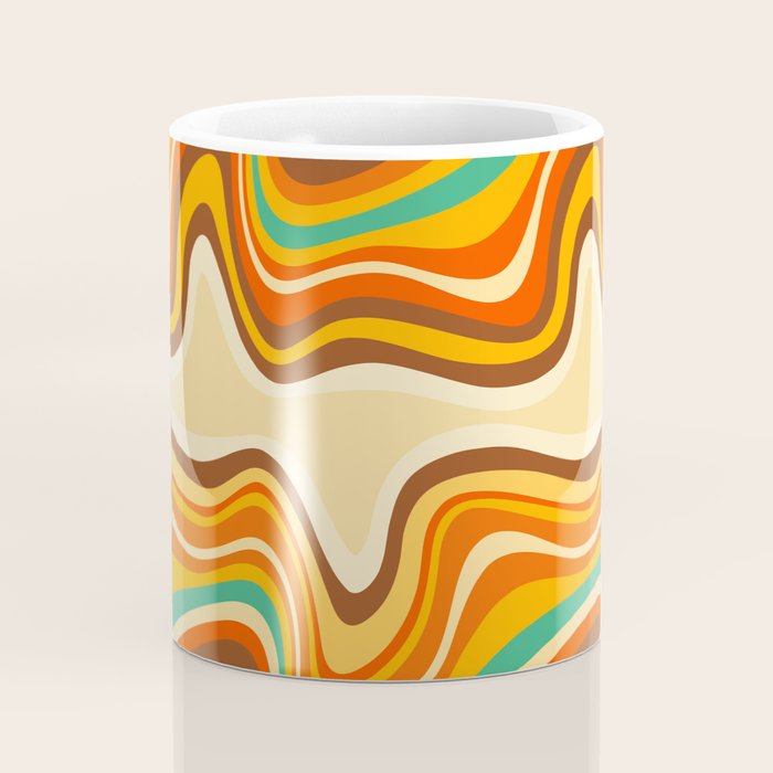 retro wave warm Coffee Mug Gallery Image 4