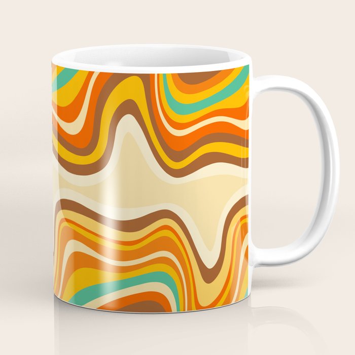 retro wave warm Coffee Mug Gallery Image 1