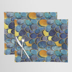 Abstract deep blue Placemat Gallery Image 1