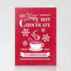 Tasty Hot Chocolate Red Stationery Card Gallery Image 2