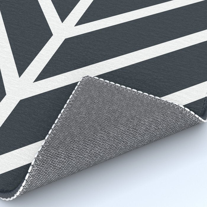 Leaf Black Rug Gallery Image 4