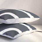 Leaf Black Pillow Sham Gallery Image 3
