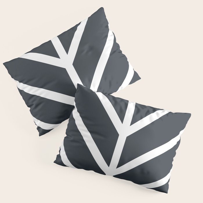 Leaf Black Pillow Sham Gallery Image 3