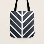 Leaf Black Tote Bag Gallery Image 1