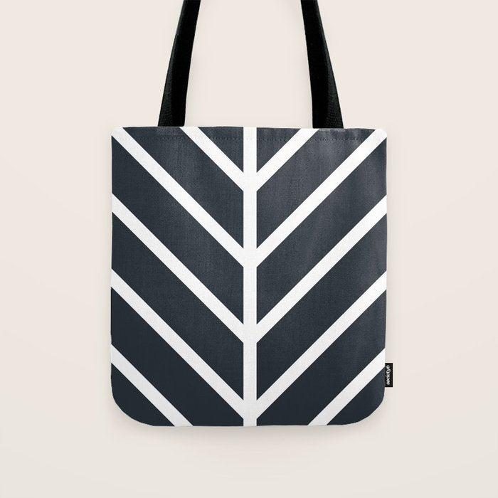 Leaf Black Tote Bag Gallery Image 1