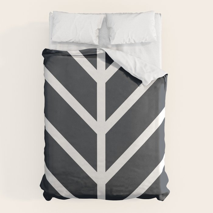 Leaf Black Duvet Cover Gallery Image 6