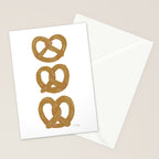 Pretzel Pattern - White Stationery Card Gallery Image 2