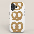 Pretzel Pattern - White iPhone Case Gallery Image 1