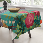 Bohemian Floral Heron Tablecloth Gallery Image 3