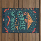 Not My Circus Not My Monkeys Outdoor Rug Gallery Image 1