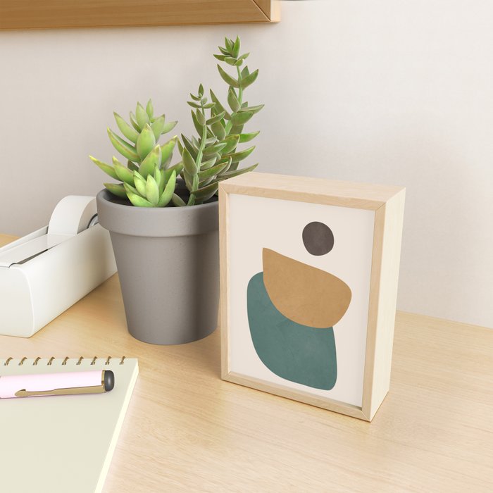 Abstract Minimal Shapes III Mini Art Print Gallery Image 2