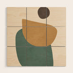Abstract Minimal Shapes III Wood Wall Art Gallery Image 1