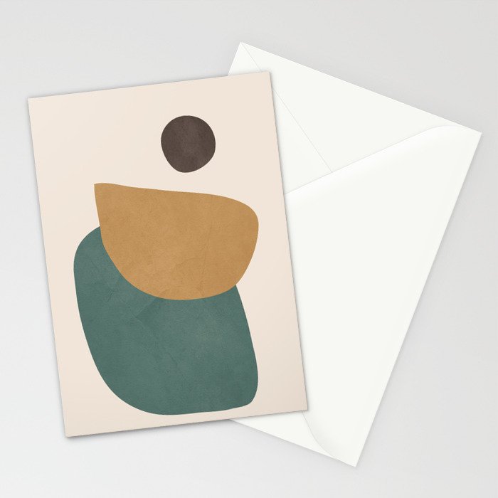 Abstract Minimal Shapes III Stationery Card Gallery Image 2