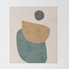 Abstract Minimal Shapes III Throw Blanket Gallery Image 2