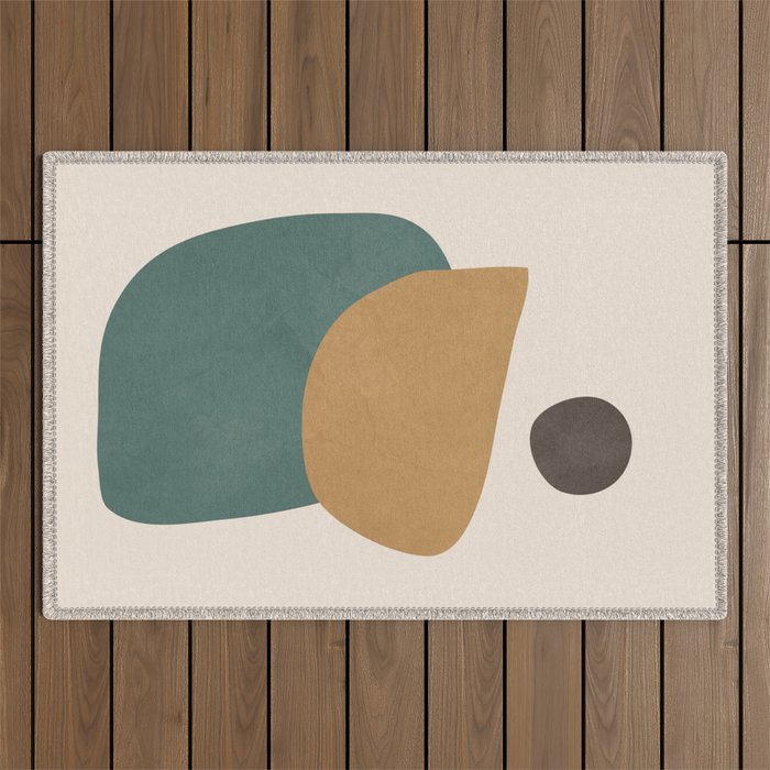 Abstract Minimal Shapes III Outdoor Rug Gallery Image 1
