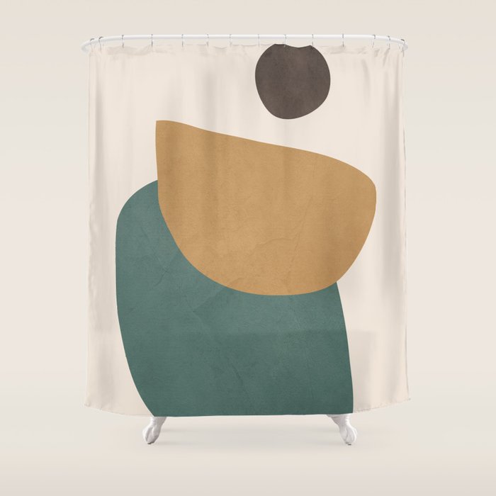 Abstract Minimal Shapes III Shower Curtain Gallery Image 1
