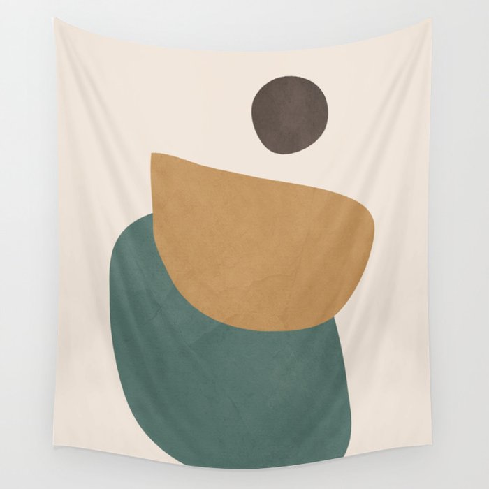 Abstract Minimal Shapes III Wall Tapestry Gallery Image 4