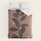 Abstract Art Minimal Plant 49a Comforter Gallery Image 6