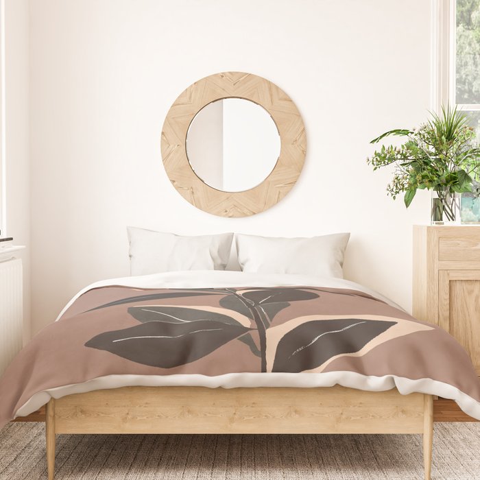 Abstract Art Minimal Plant 49a Duvet Cover Gallery Image 3