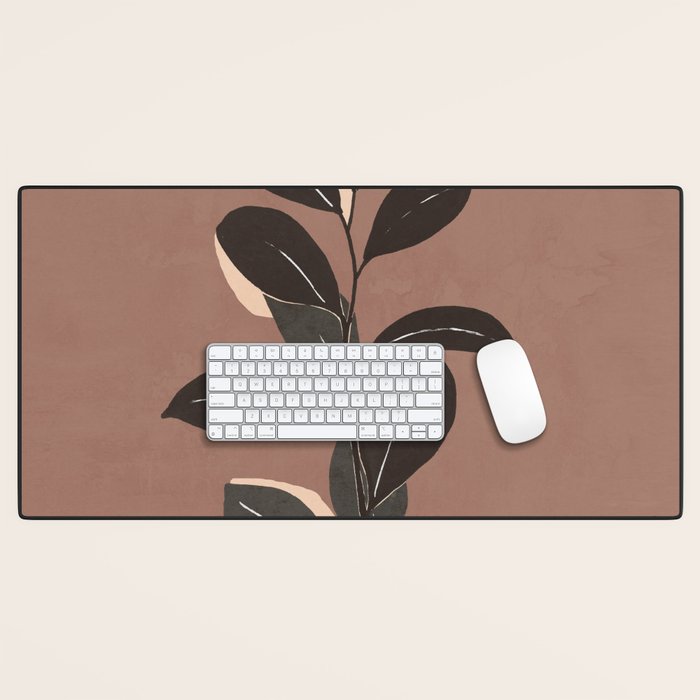 Abstract Art Minimal Plant 49a Desk Mat Gallery Image 1